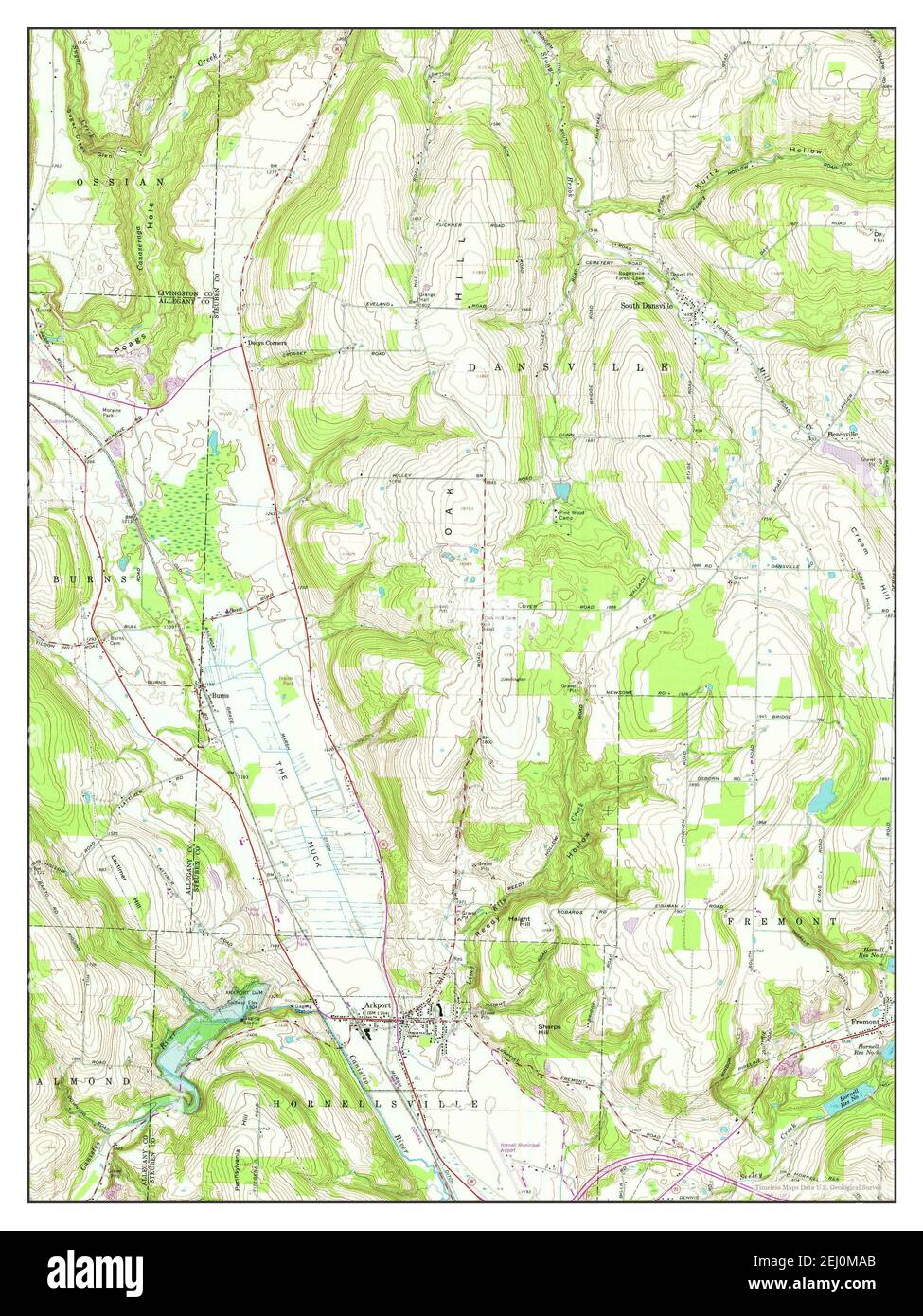 Arkport new york map hires stock photography and images Alamy
