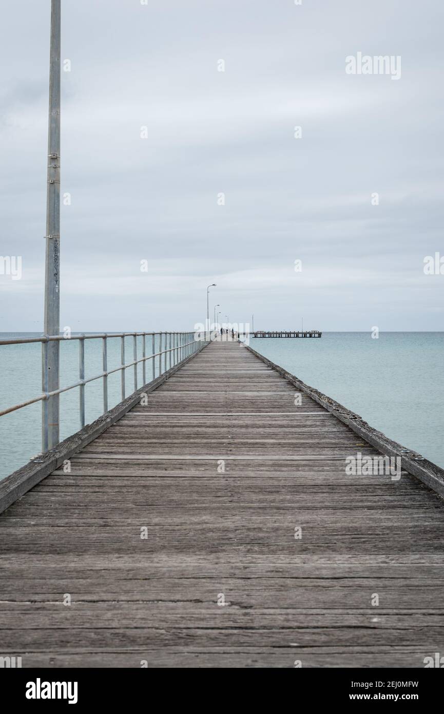 Frankston pier, Melbourne, Victoria, Australia. Stock Photo