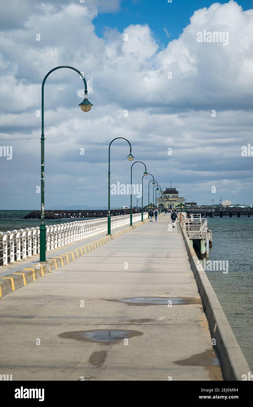 St Kilda Pier, Melbourne, Victoria, Australia. Stock Photo