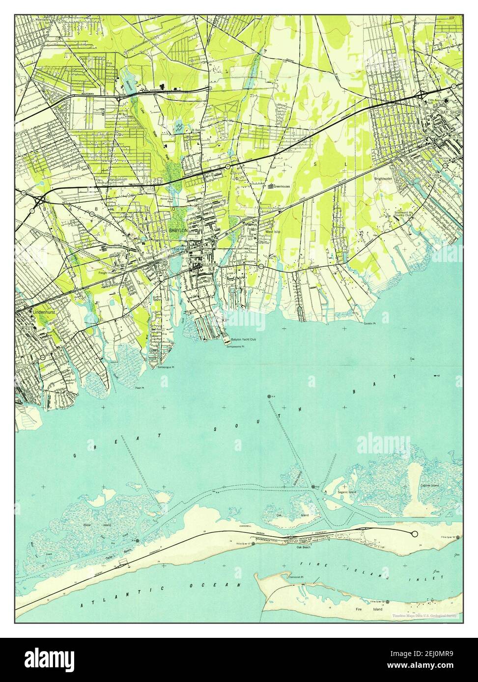 Bay shore new york map Cut Out Stock Images & Pictures Alamy