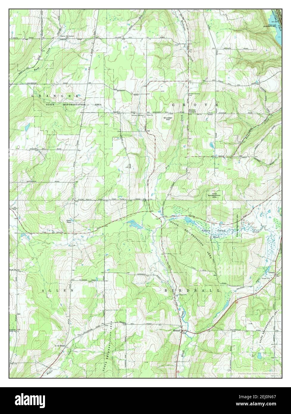 Birdsall, New York, map 1964, 124000, United States of America by Timeless Maps, data U.S