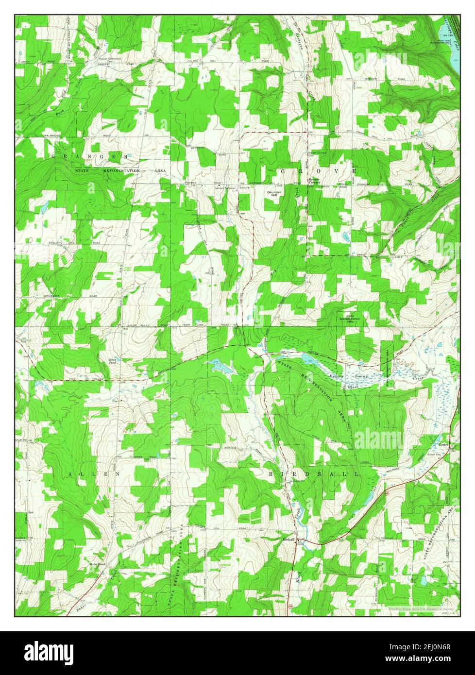 Birdsall, New York, map 1964, 124000, United States of America by Timeless Maps, data U.S