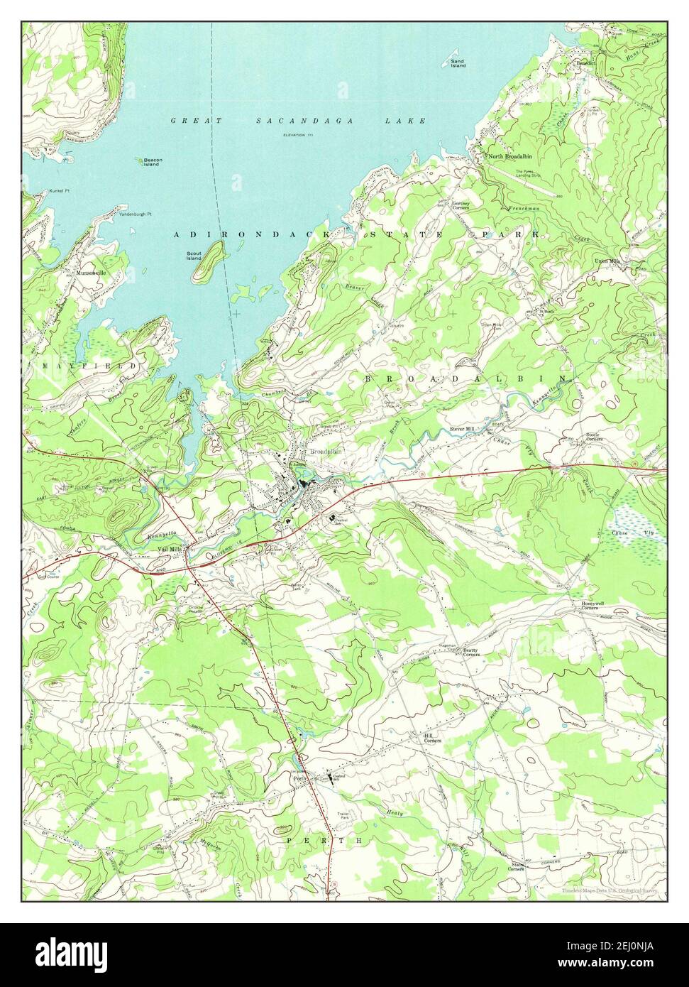 Broadalbin, New York, map 1970, 124000, United States of America by