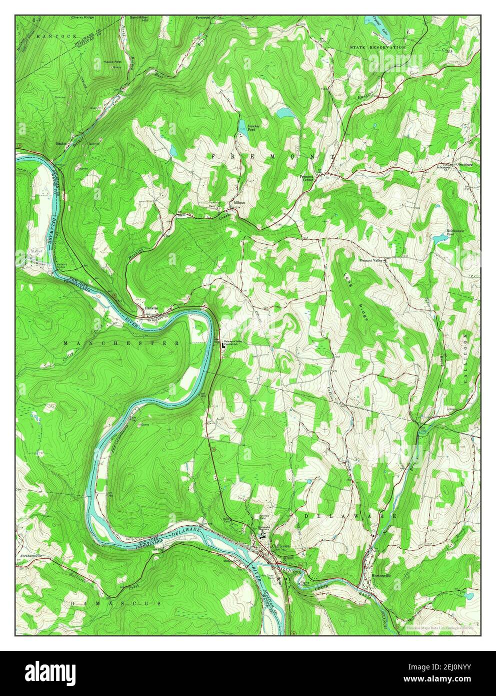 map-of-callicoon-new-york-cut-out-stock-images-pictures-alamy