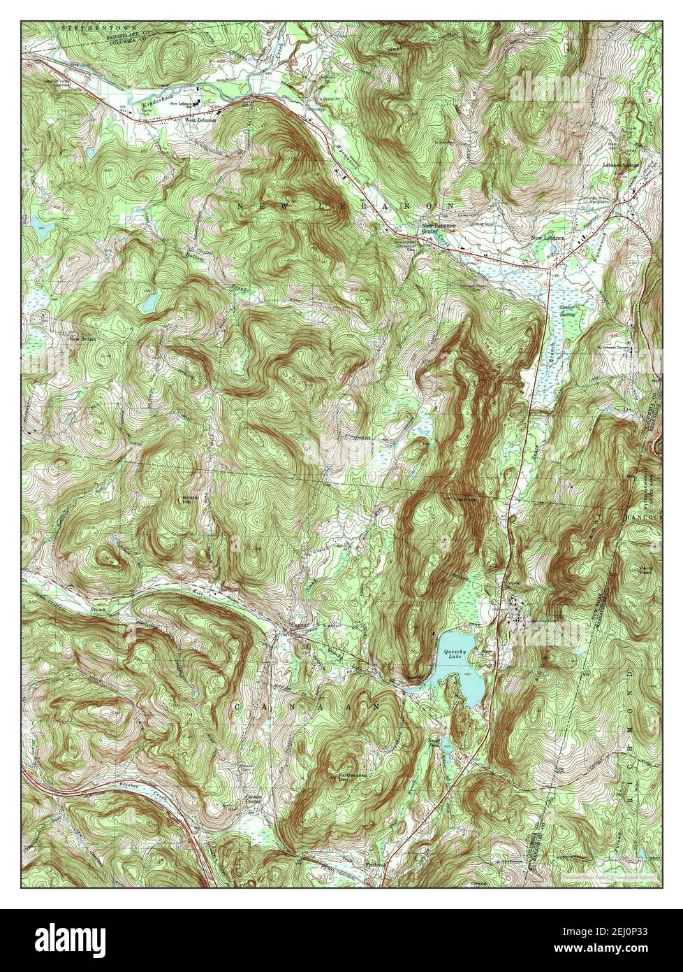 Canaan, New York, map 1973, 125000, United States of America by