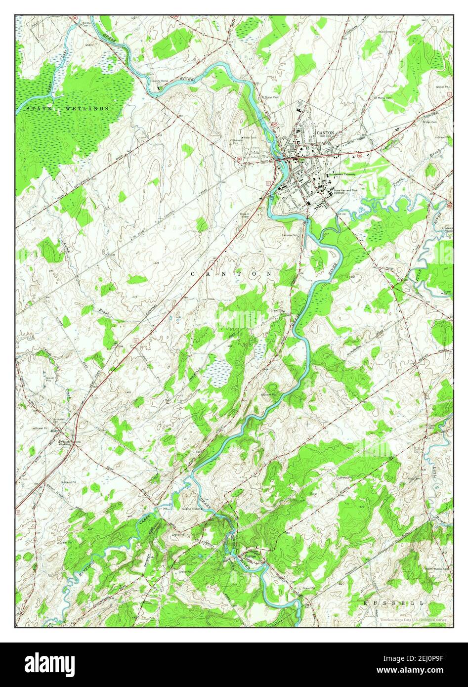 Map of canton new york hires stock photography and images Alamy