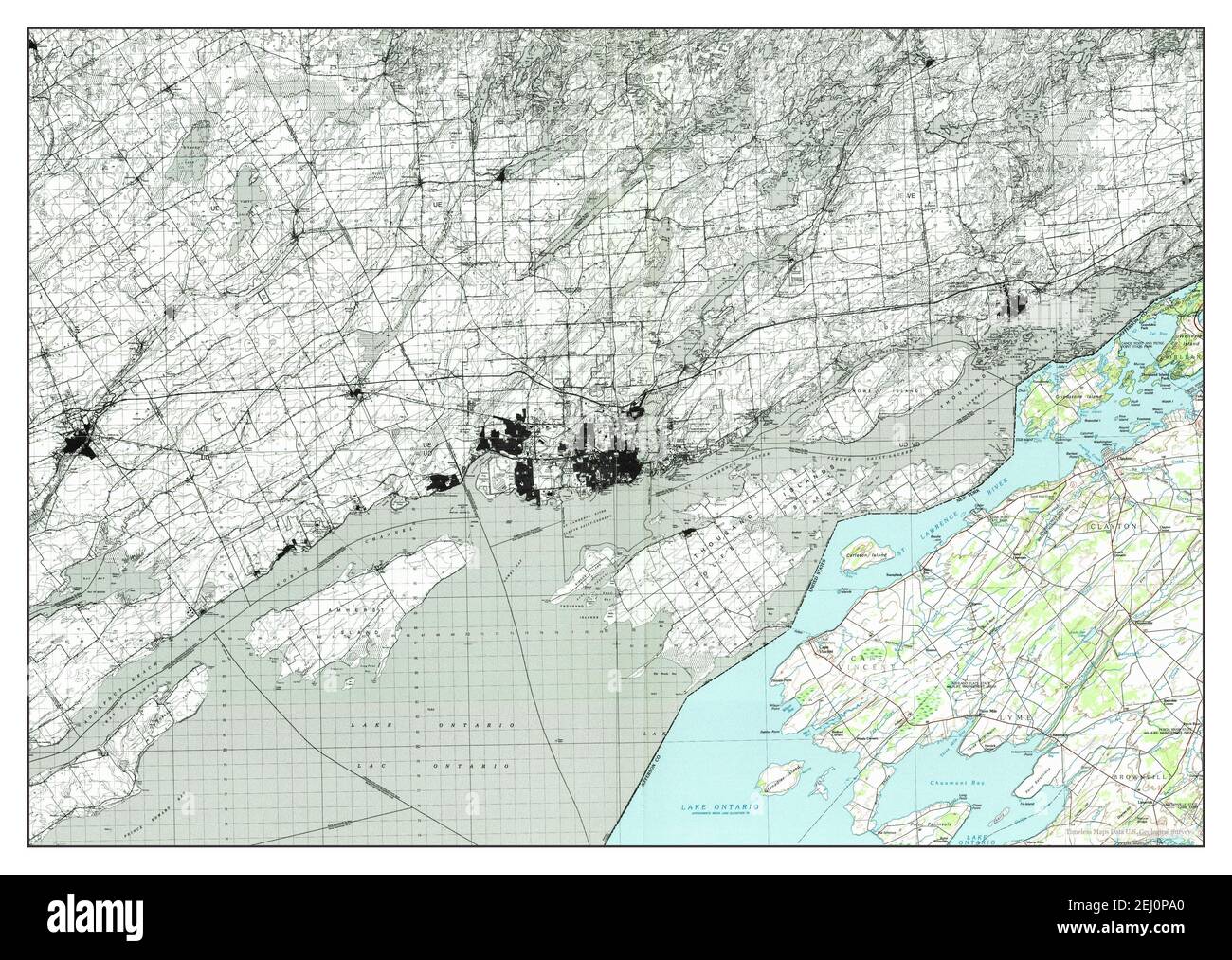 Cape Vincent, New York, map 1985, 1100000, United States of America by