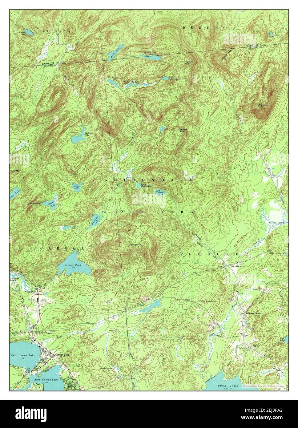Caroga Lake, New York, map 1970, 124000, United States of America by