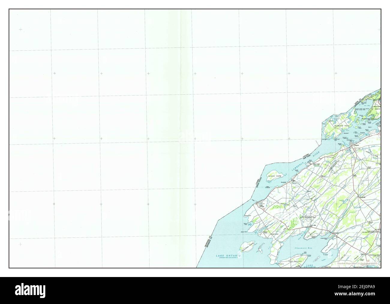 Cape Vincent, New York, map 1985, 1100000, United States of America by