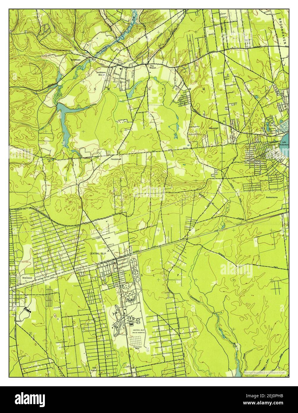 Map of central islip hires stock photography and images Alamy