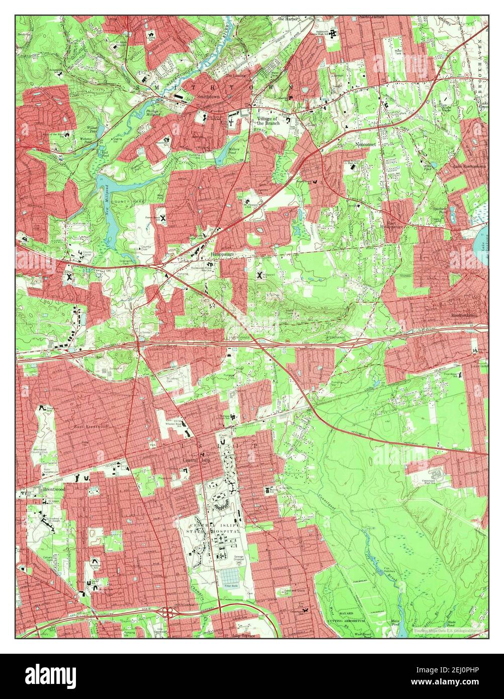 Map of central islip new york Cut Out Stock Images & Pictures Alamy