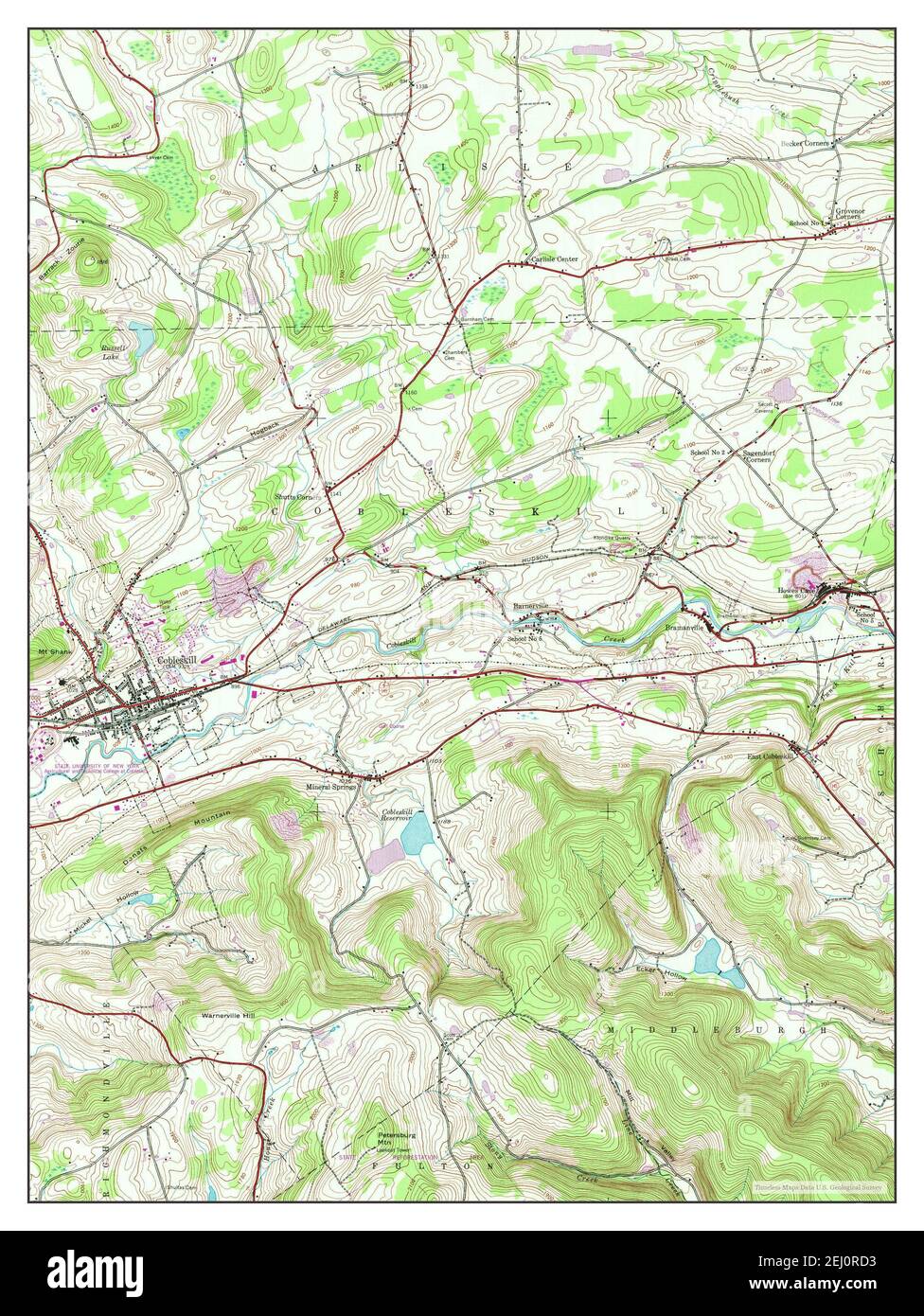 Map of cobleskill hires stock photography and images Alamy