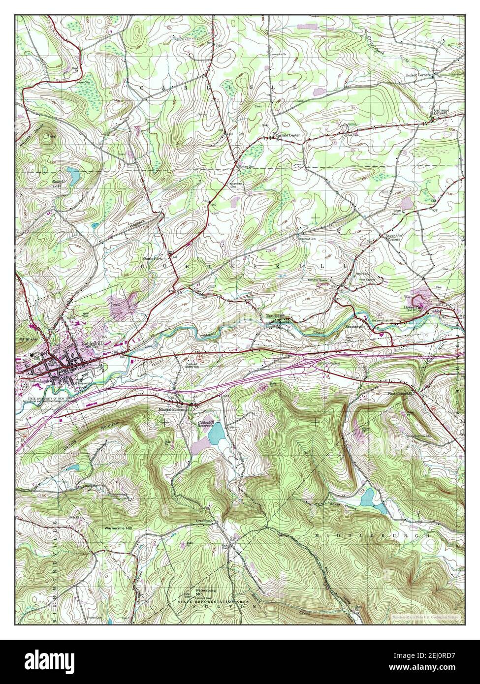 Map of cobleskill hi-res stock photography and images - Alamy