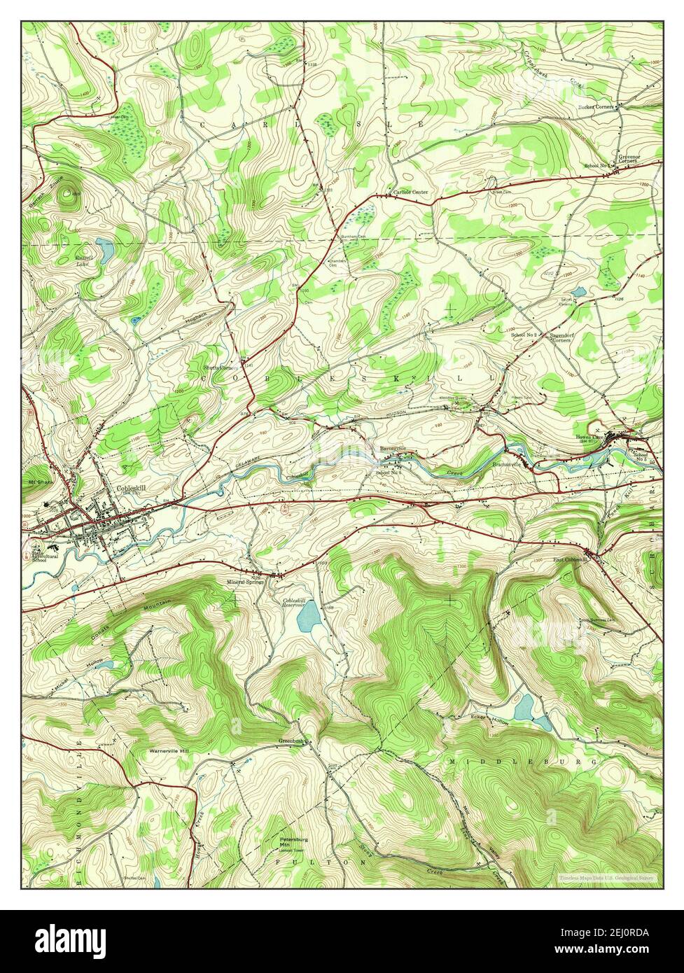 Map of cobleskill Cut Out Stock Images & Pictures Alamy