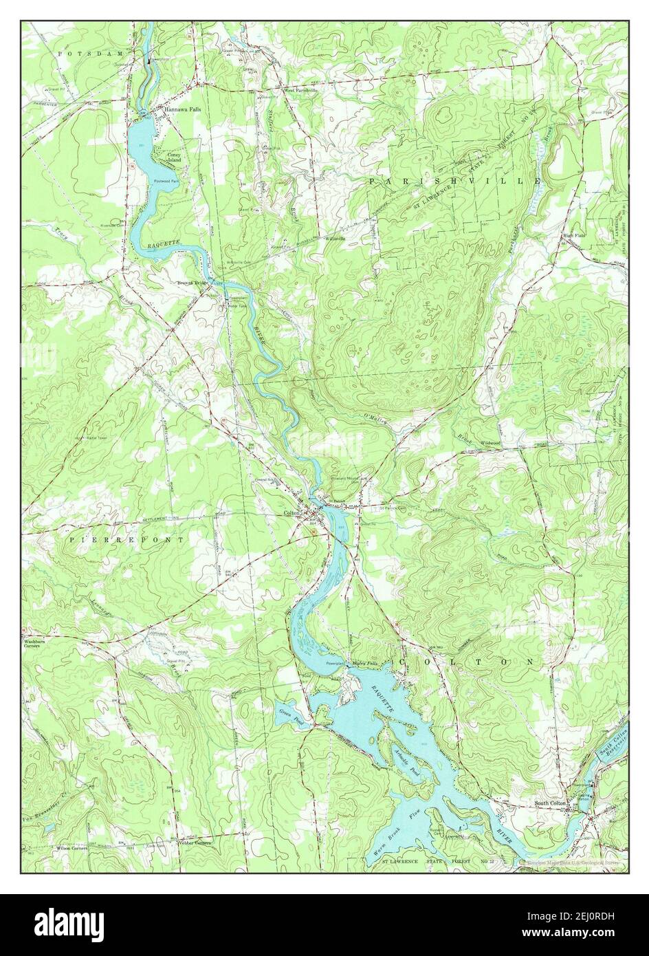 Map of colton new york hires stock photography and images Alamy