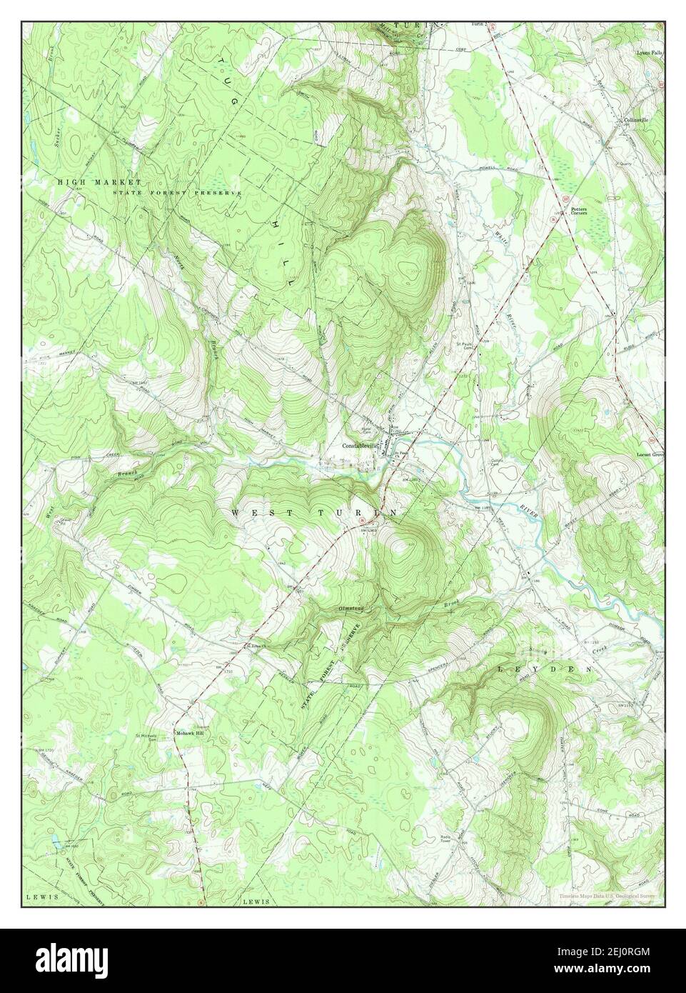 Map of constableville Cut Out Stock Images & Pictures Alamy