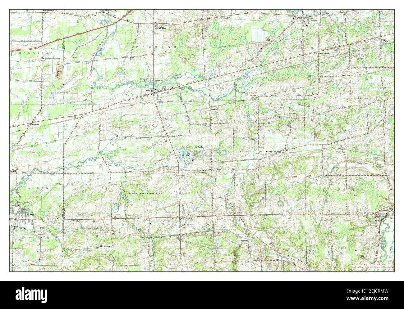 Corfu, New York, map 1984, 125000, United States of America by