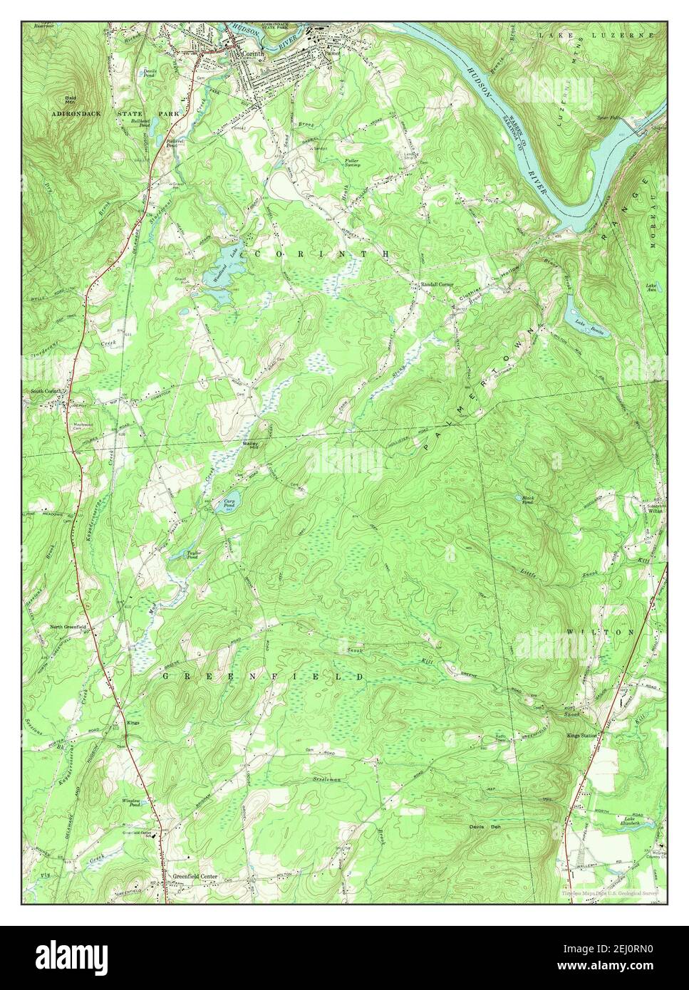 Map of corinth new york Cut Out Stock Images & Pictures Alamy
