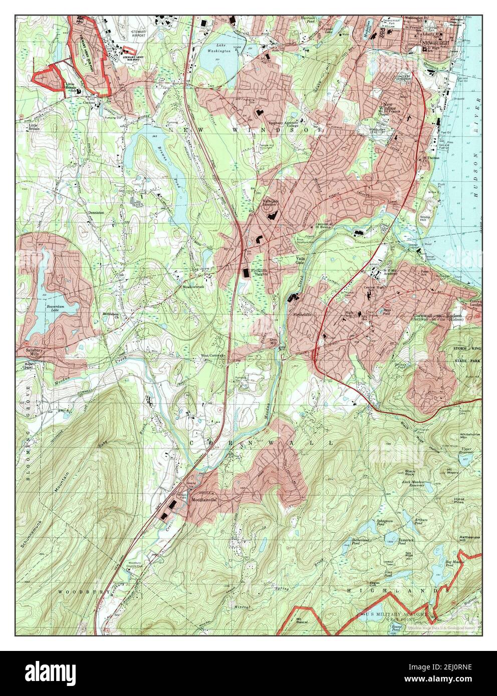 Cornwall-on-Hudson, New York, map 1994, 1:24000, United States of 