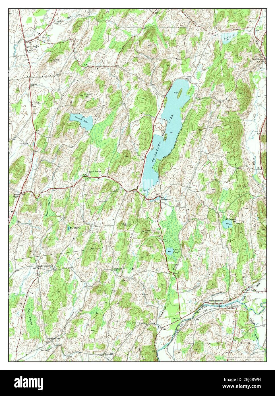 Cossayuna, New York, map 1944, 124000, United States of America by