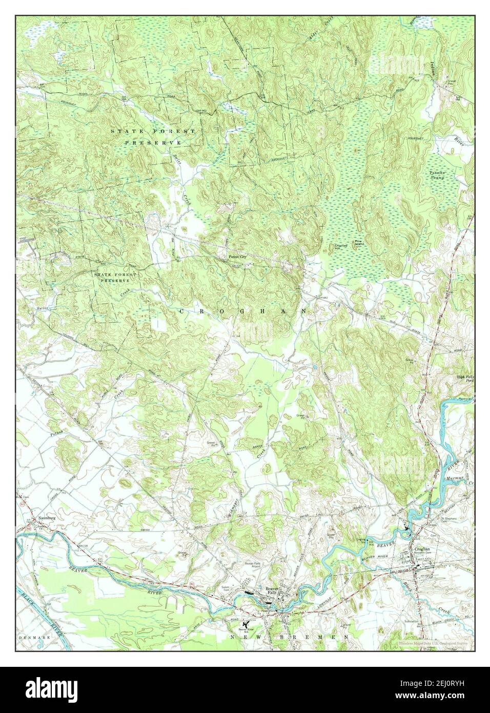 Croghan, New York, map 1966, 124000, United States of America by