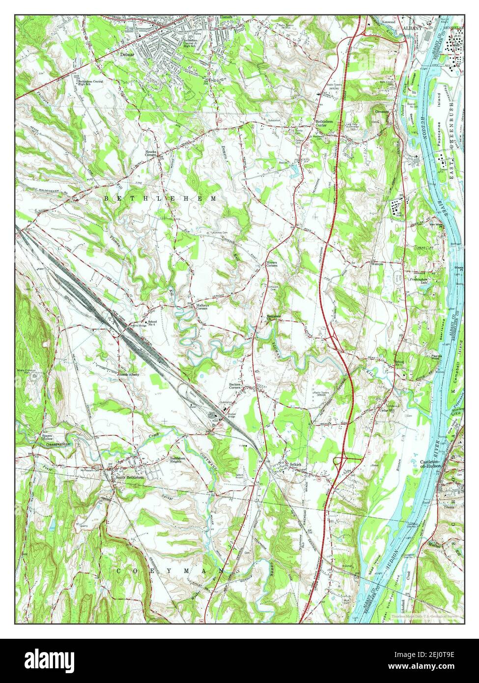 Delmar, New York, map 1953, 1:24000, United States of America by ...