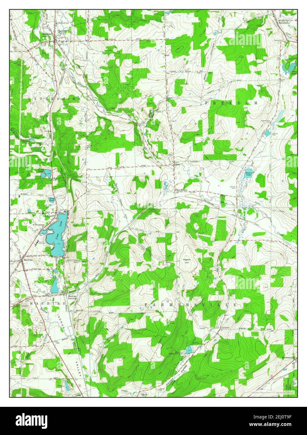 Delevan, New York, map 1963, 124000, United States of America by