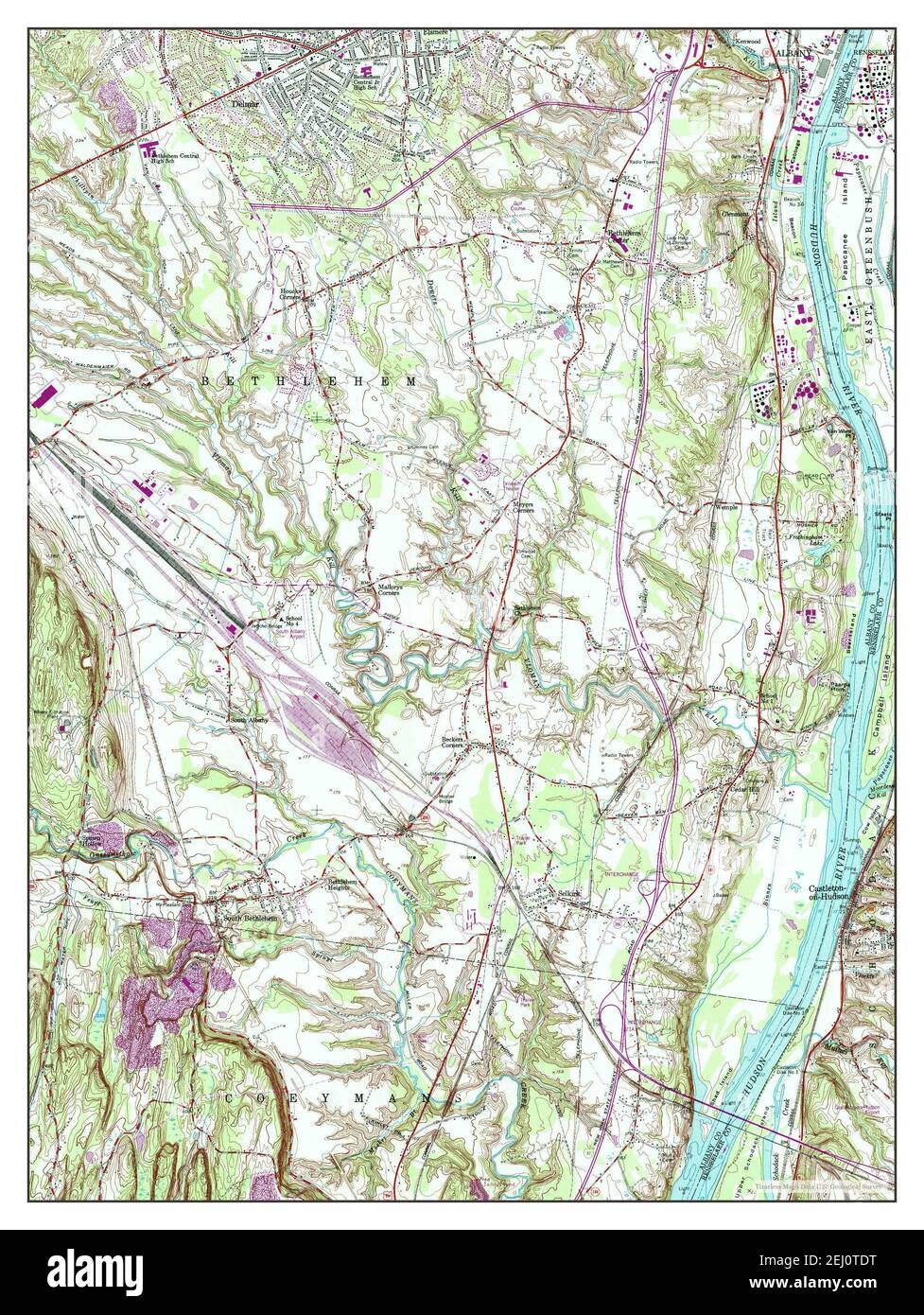 Delmar, New York, map 1953, 1:24000, United States of America by 