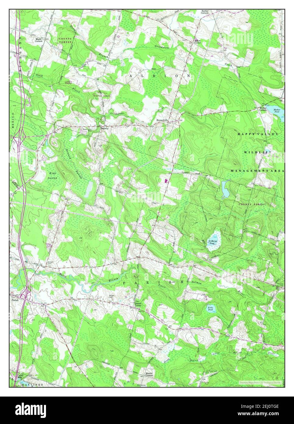 Dugway, New York, map 1957, 124000, United States of America by