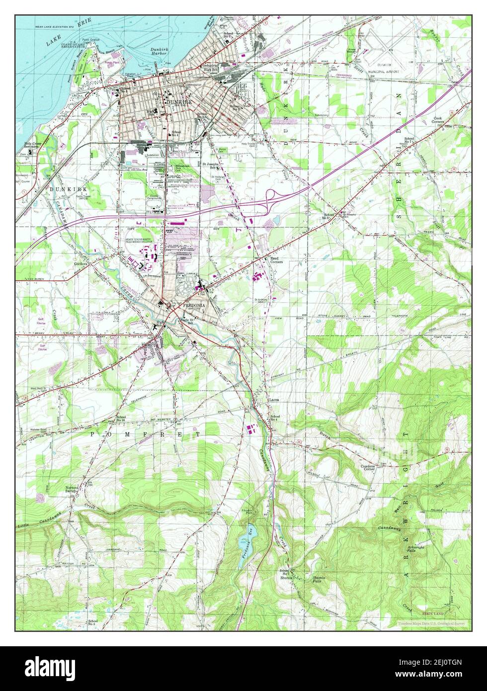 Dunkirk New York map 1954 1 24000 - Dunkirk New York Map 1954 124000 United States Of America By Timeless Maps Data Us Geological Survey 2EJ0TGN