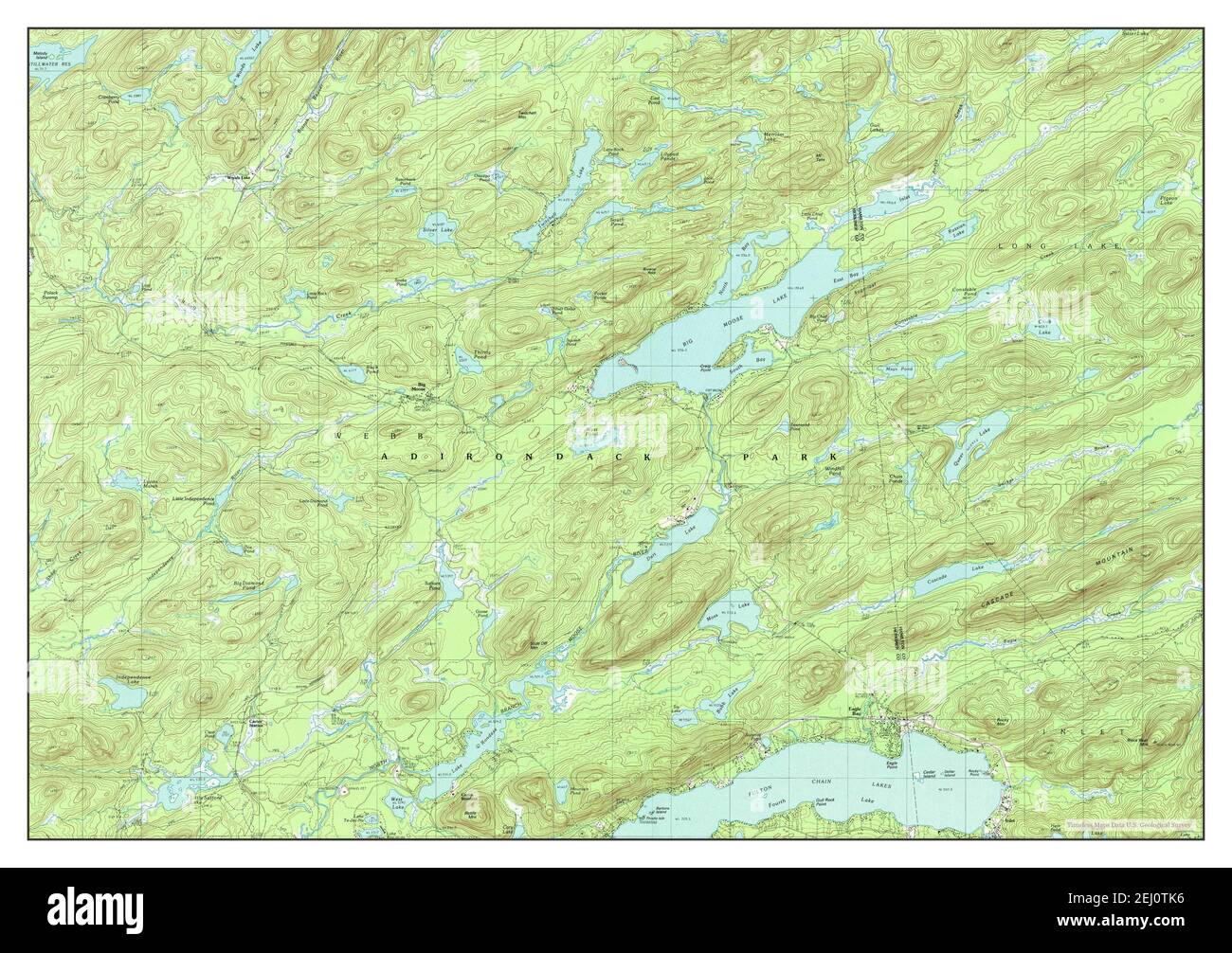 Eagle Bay, New York, map 1989, 125000, United States of America by