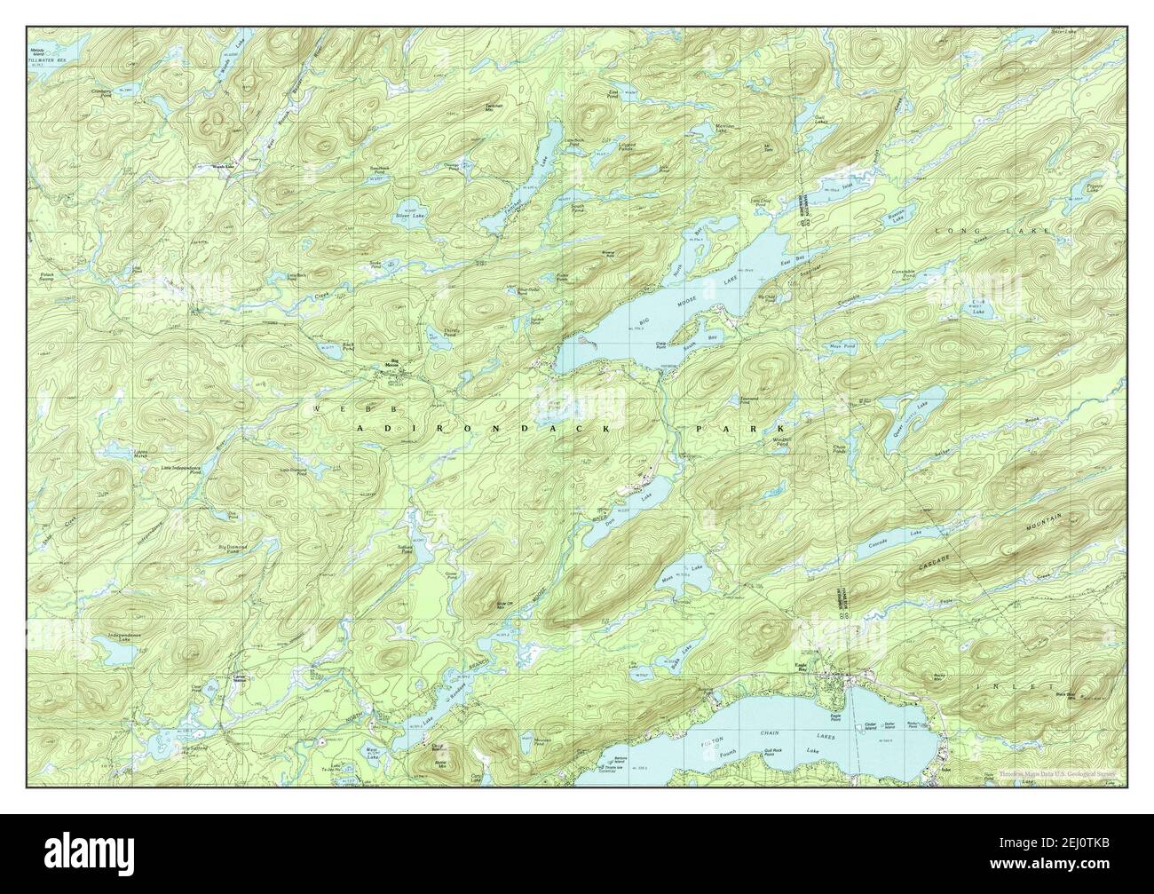 Eagle Bay, New York, map 1989, 125000, United States of America by