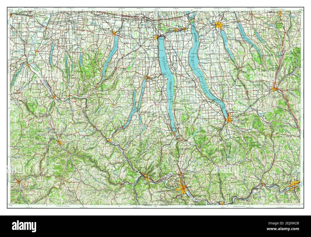 Elmira New York Map High Resolution Stock Photography and Images - Alamy