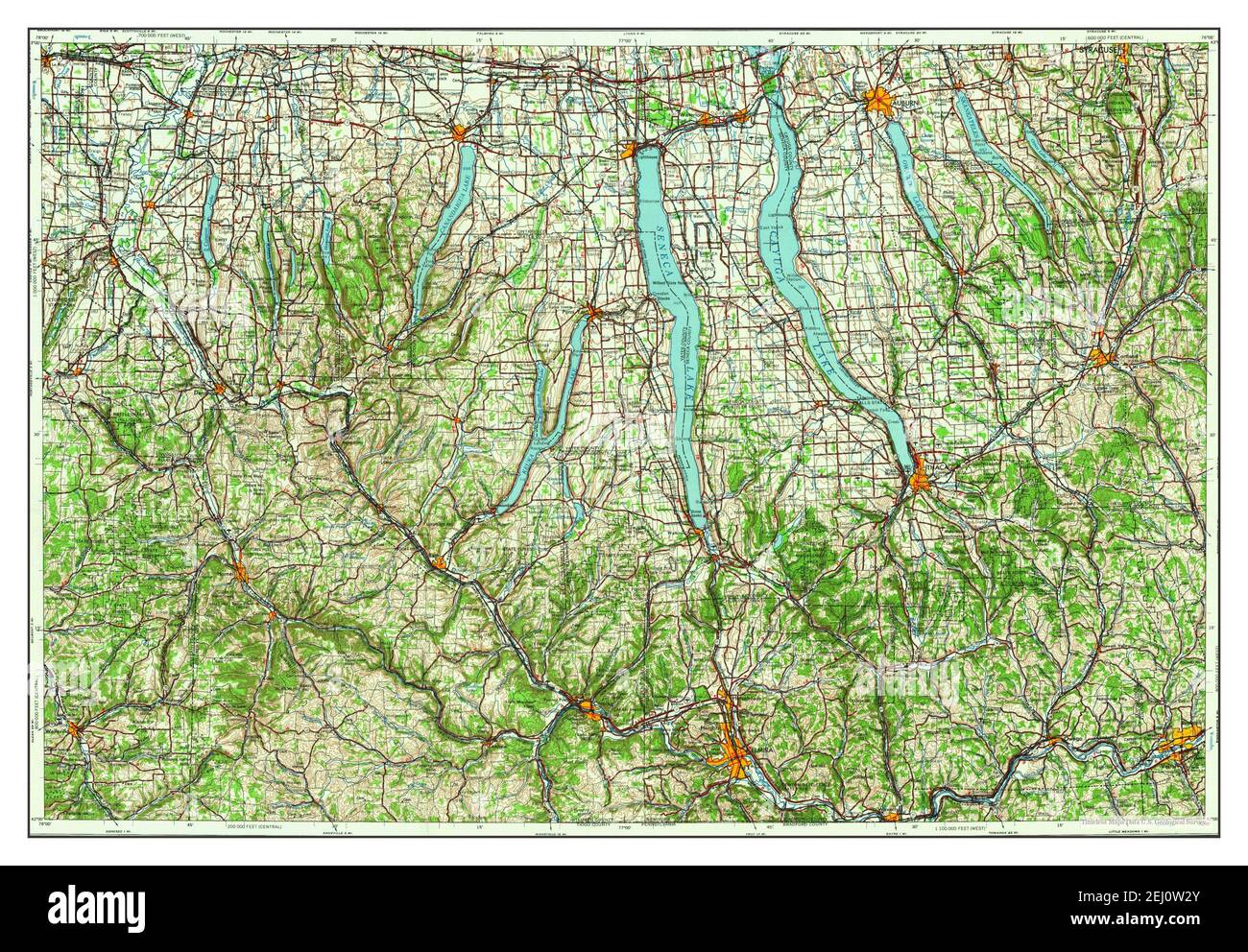 Elmira New York Map High Resolution Stock Photography and Images - Alamy