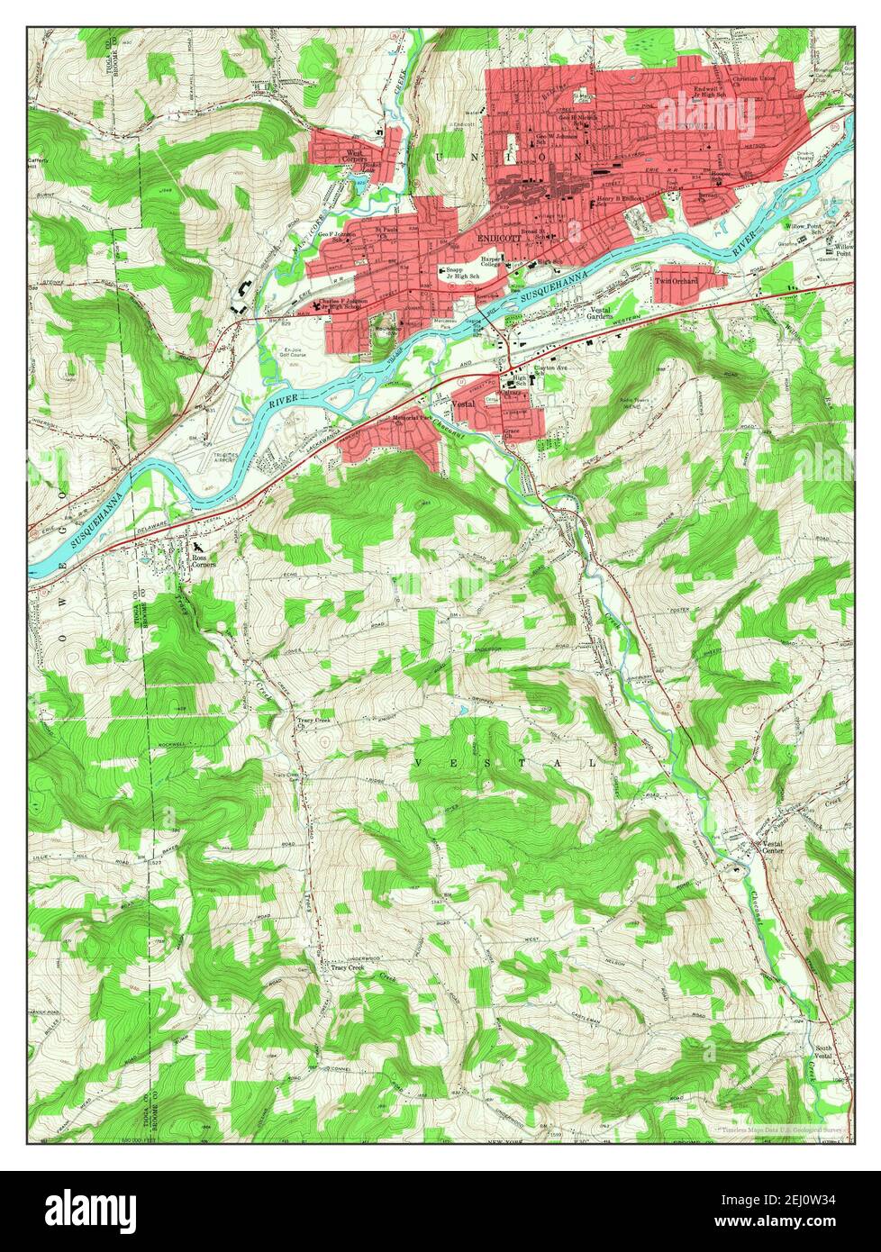 Endicott map hires stock photography and images Alamy