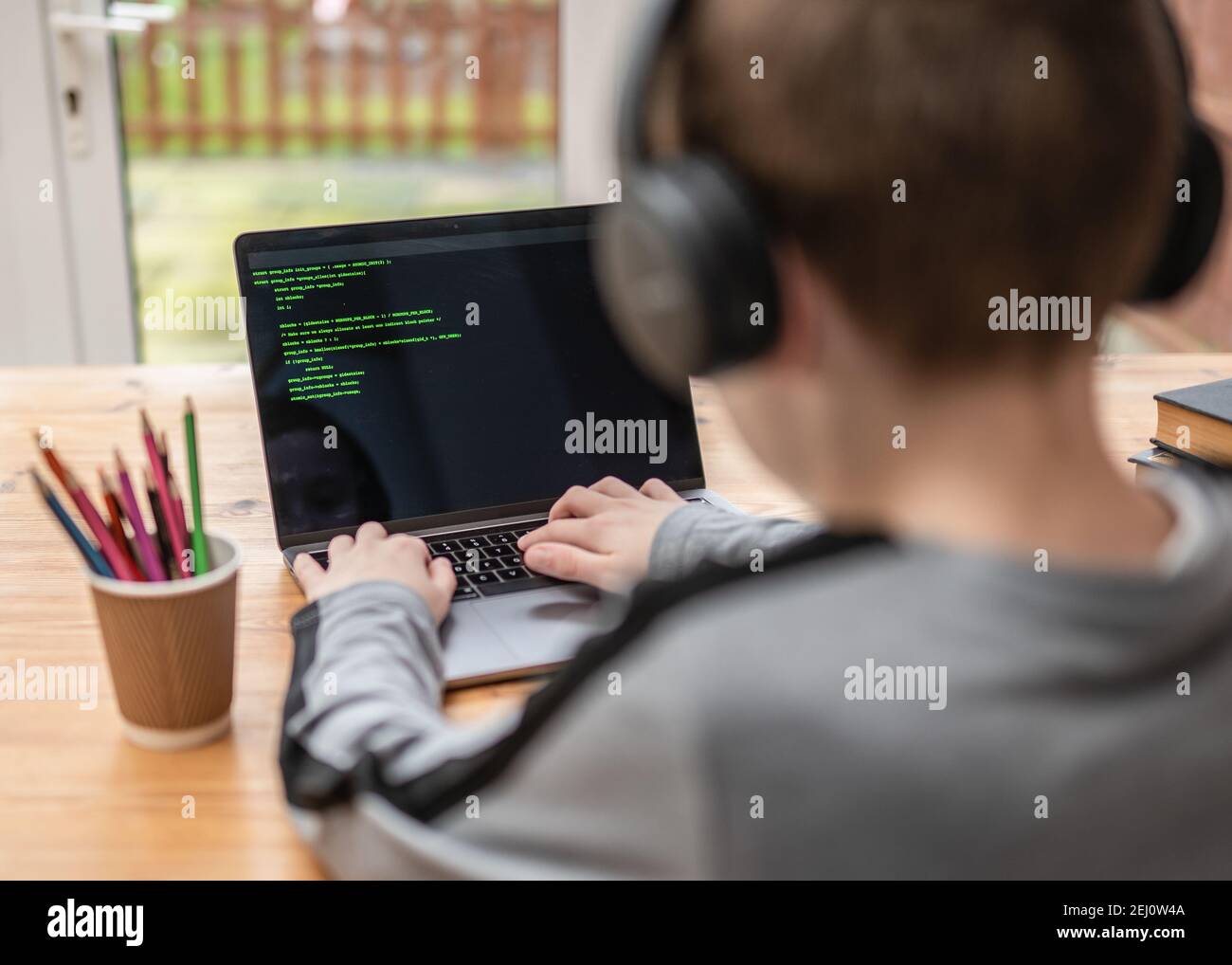 School classroom code programing hi-res stock photography and images ...