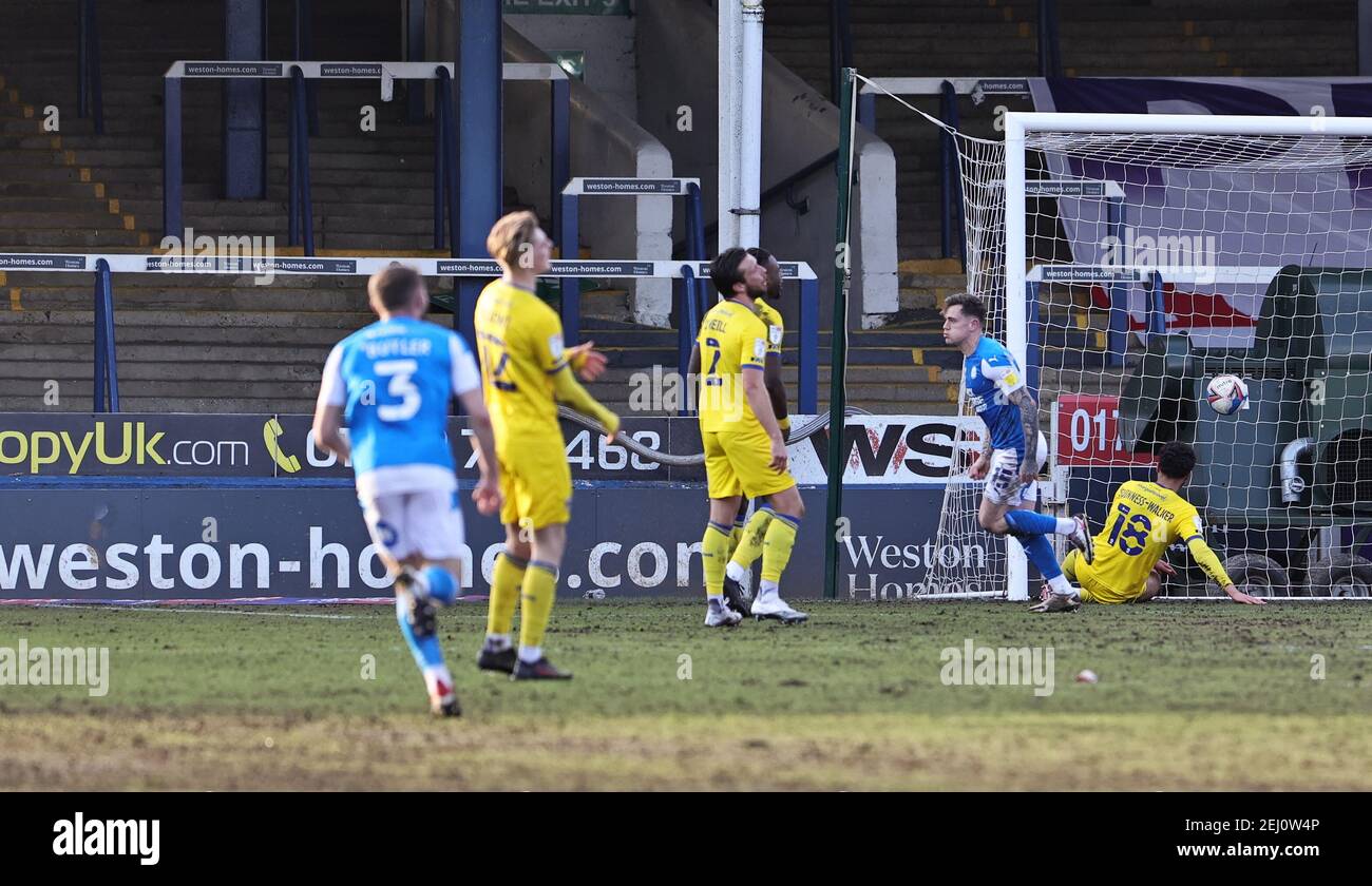 WIMBLEDON, UK. JAN 29TH Ayoub Assal of AFC Wimbledon celebrates after  scoring during the Sky Bet League 1 match between AFC Wimbledon and  Shrewsbury Town at Plough Lane, Wimbledon on Saturday 29th January 2022.  (Credit: Federico