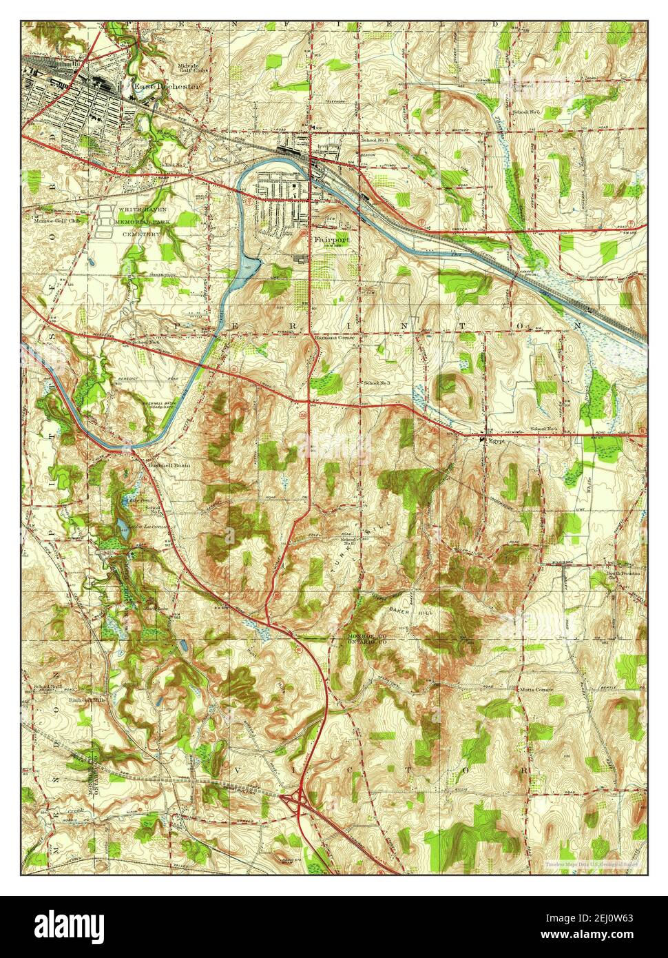 Map of fairport hires stock photography and images Alamy