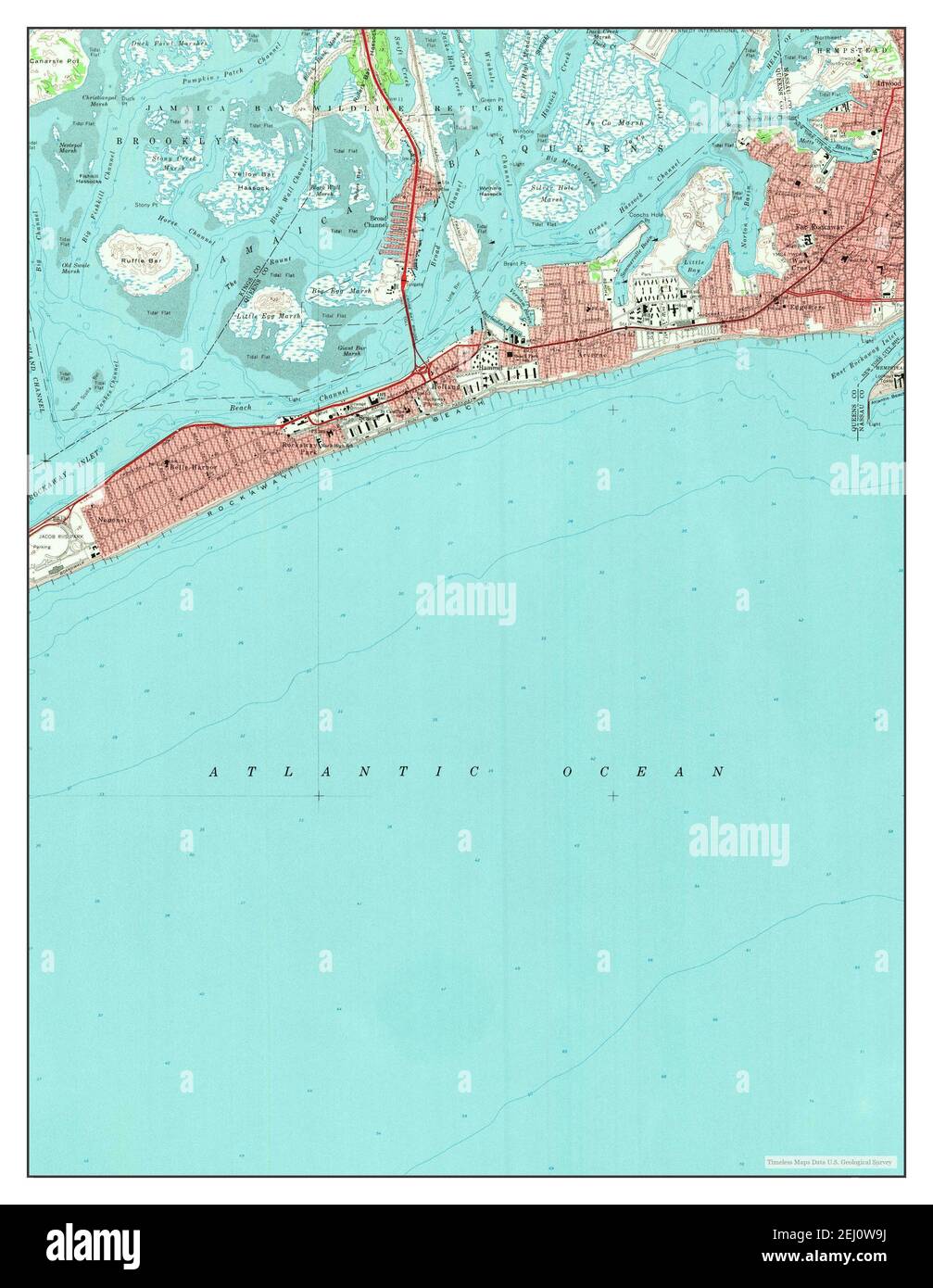 Far Rockaway, New York, map 1969