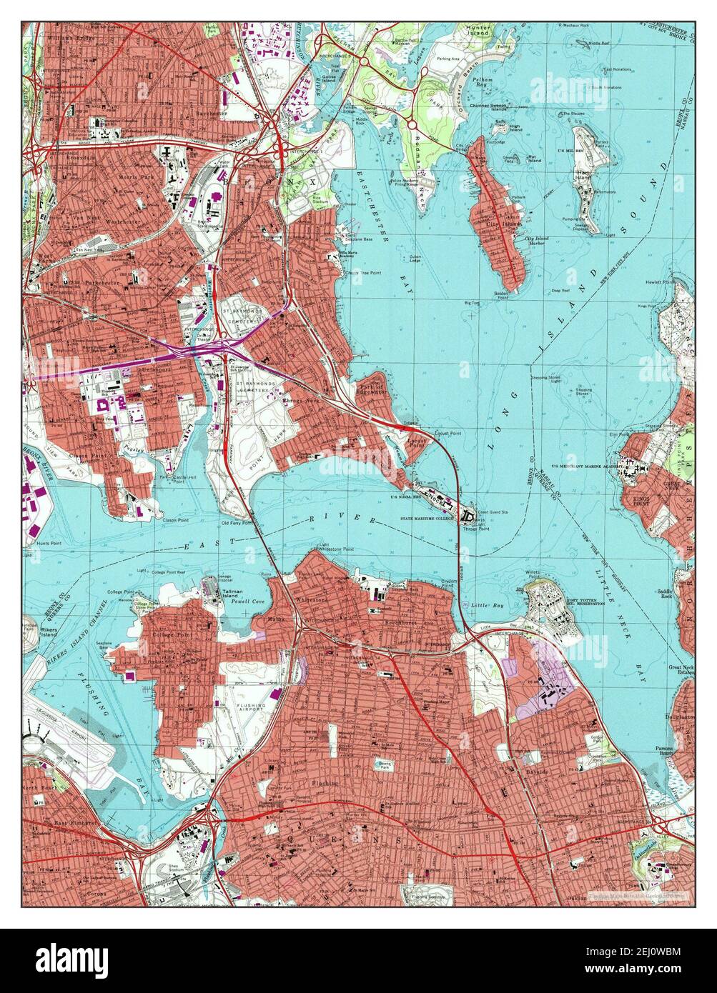 Flushing, New York, map 1995, 1:24000, United States of America by ...