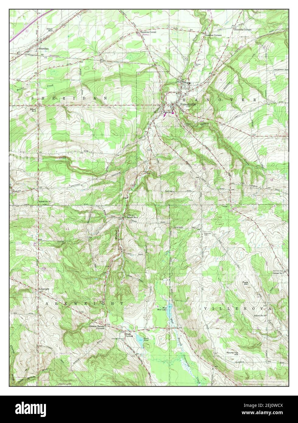 Map of forestville hires stock photography and images Alamy