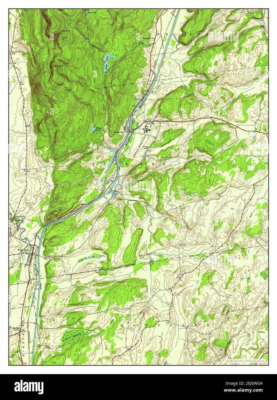 Fort Ann, New York, map 1944, 1:24000, United States of America by ...