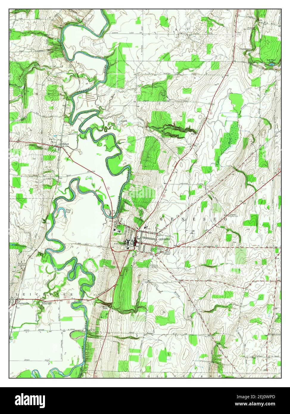 Map of geneseo hires stock photography and images Alamy