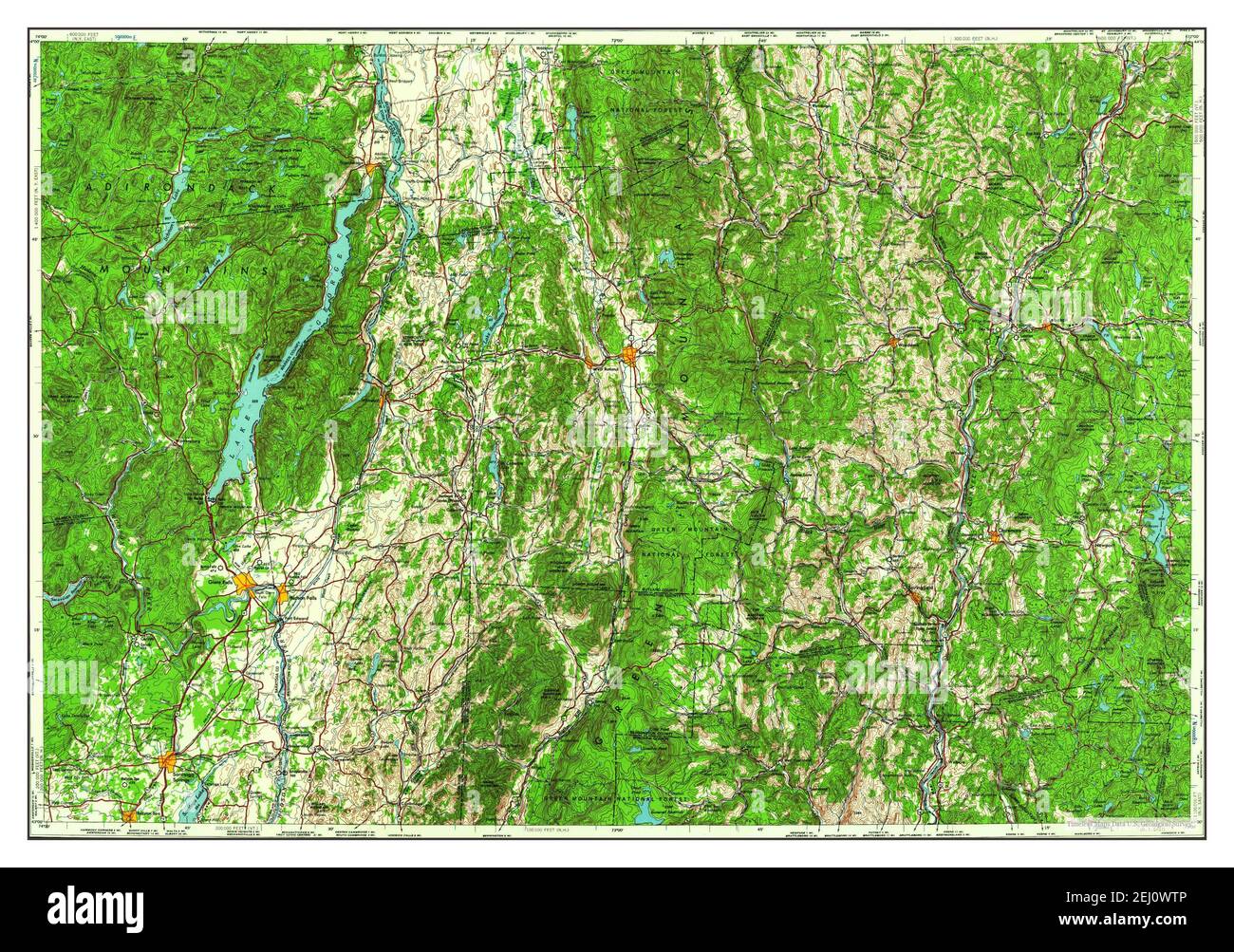 Glens Falls, New York, map 1959, 1250000, United States of America by Timeless Maps, data U.S