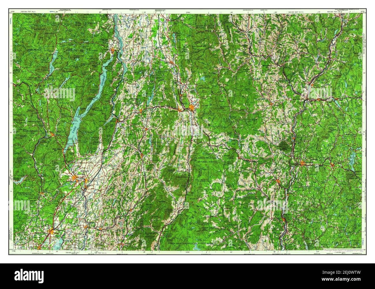 Glens Falls, New York, Map 1964, 1:250000, United States Of America By ...