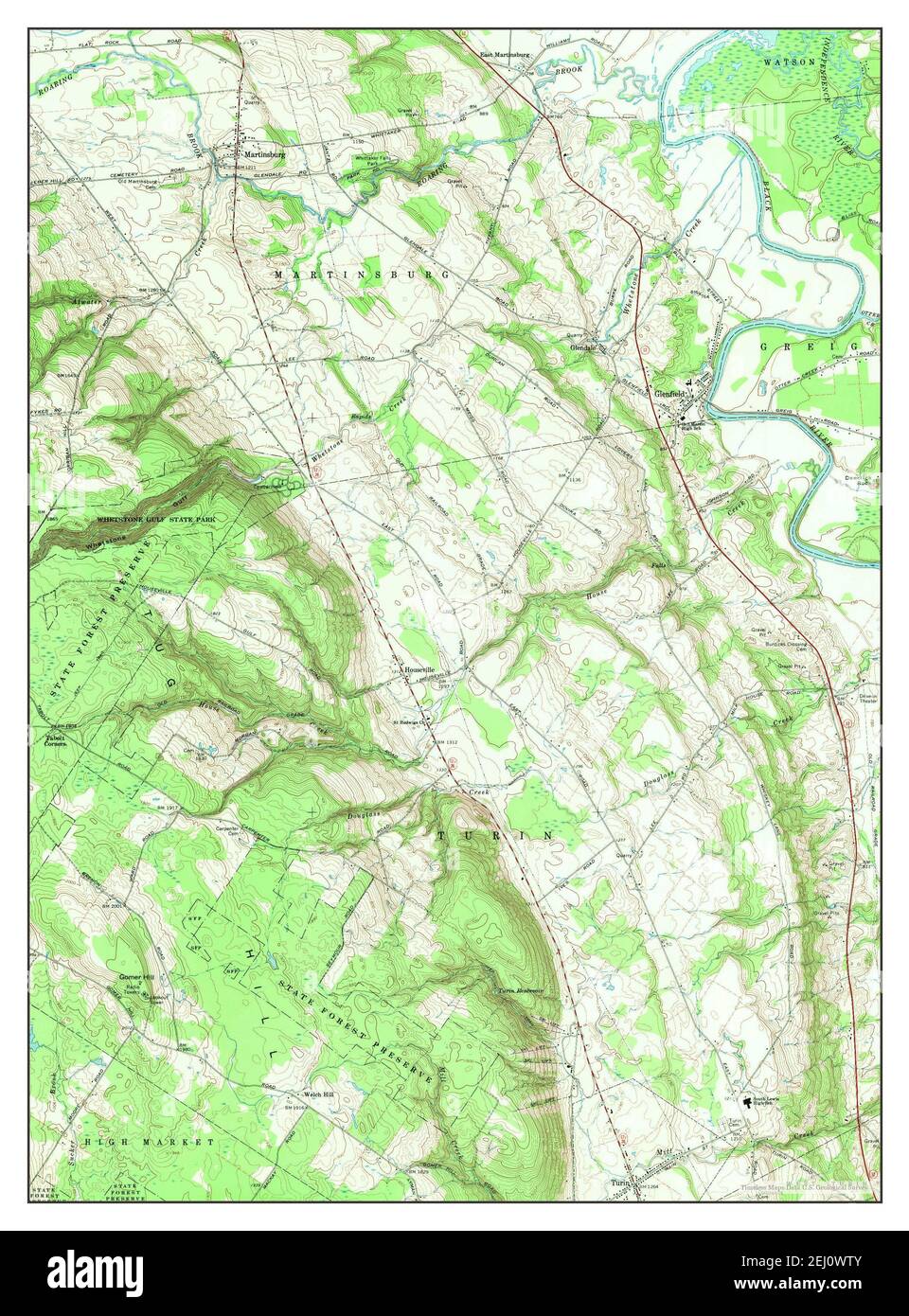 Glenfield, New York, map 1966, 124000, United States of America by Timeless Maps, data U.S