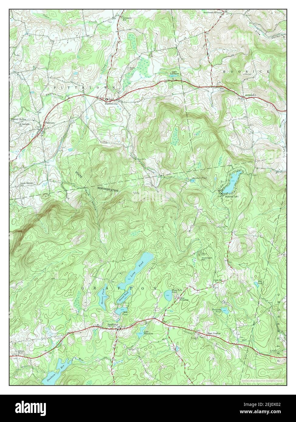 Grafton, New York, map 1978, 124000, United States of America by