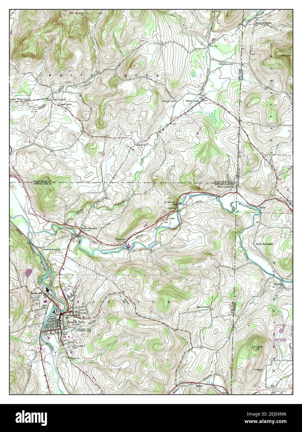 Hoosick Falls, New York, map 1943, 124000, United States of America by
