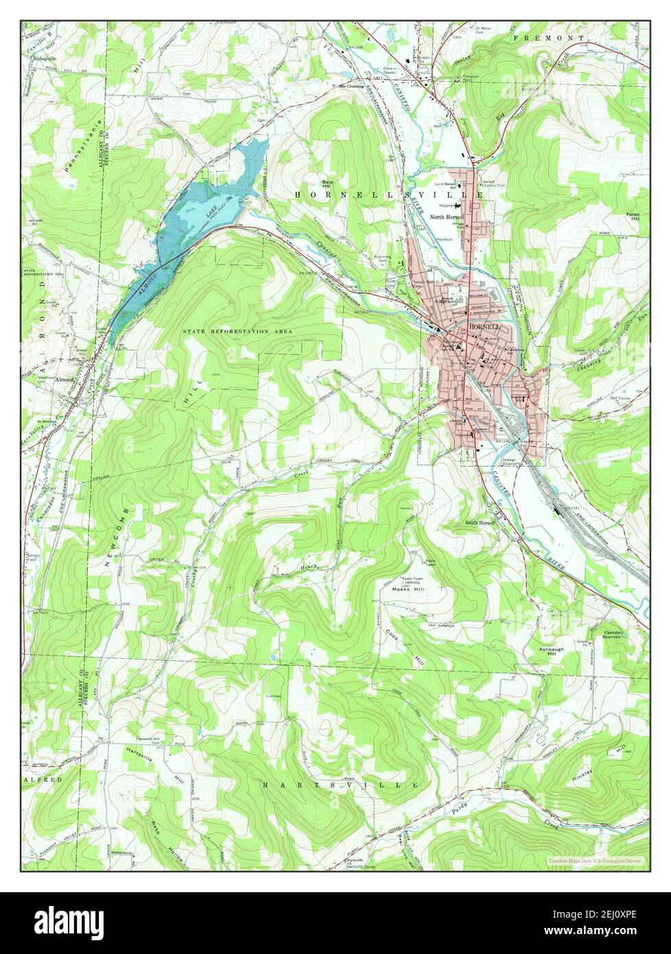 Map of hornell new york Cut Out Stock Images & Pictures Alamy