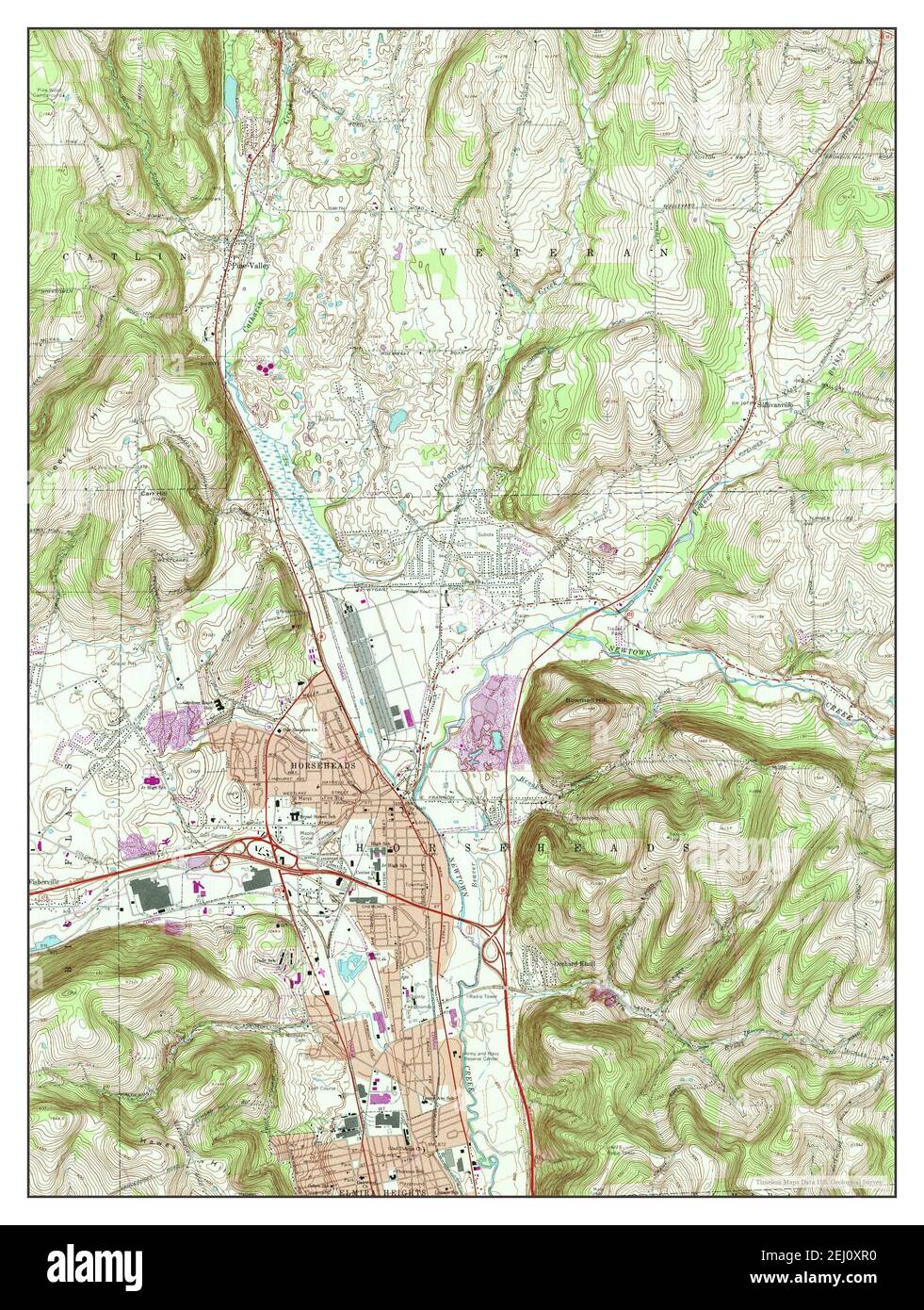 Map of horseheads new york Cut Out Stock Images & Pictures Alamy